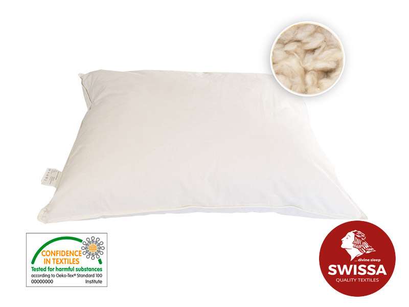 dubbele Voorman krijgen Swissa kapok hoofdkussen - Swissa - Quality Textiles - Divine sleep